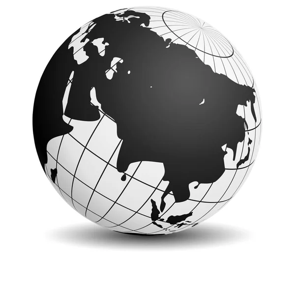 Globe icône simple — Image vectorielle