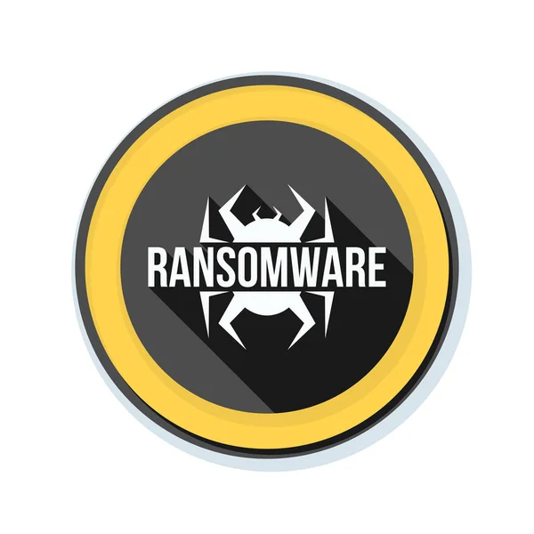 Σημάδι κινδύνου ransomware — Διανυσματικό Αρχείο
