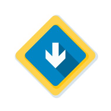 aşağı ok işareti