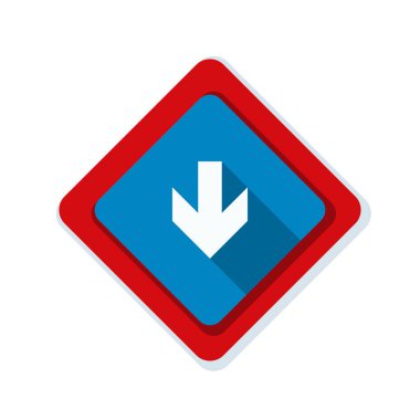 aşağı ok işareti