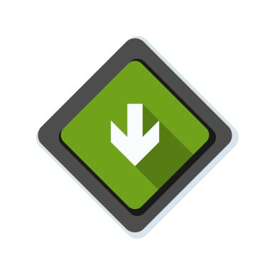 aşağı ok işareti