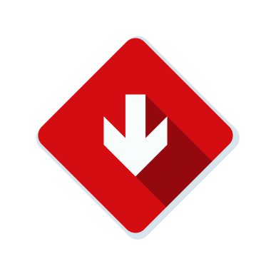 aşağı ok işareti