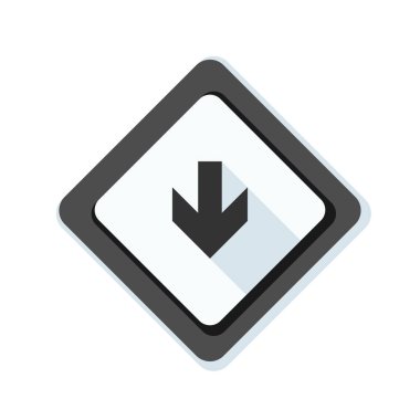 aşağı ok işareti