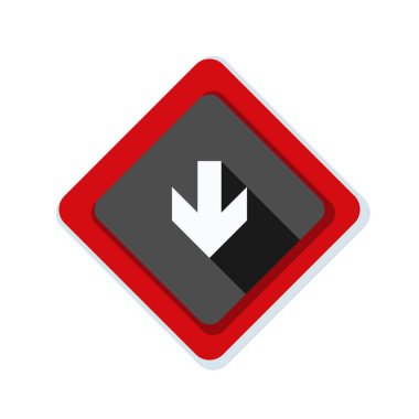 aşağı ok işareti