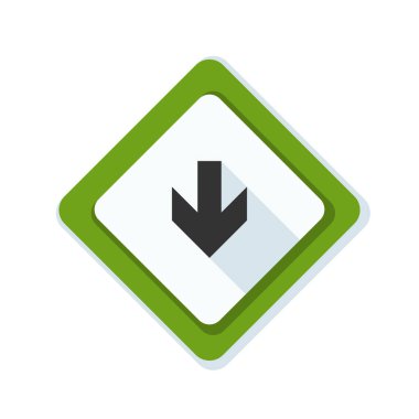 aşağı ok işareti