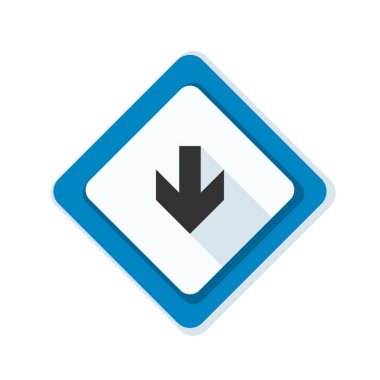 aşağı ok işareti