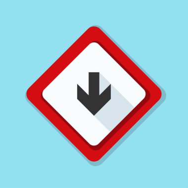 aşağı ok işareti