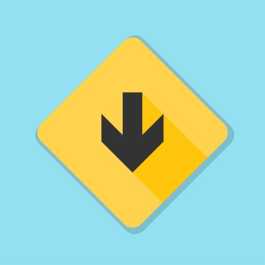 aşağı ok işareti