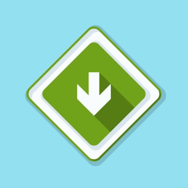 aşağı ok işareti