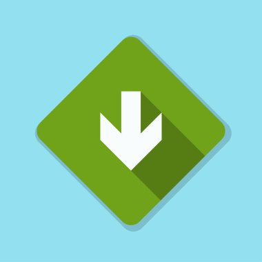 aşağı ok işareti