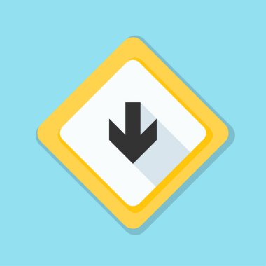 aşağı ok işareti