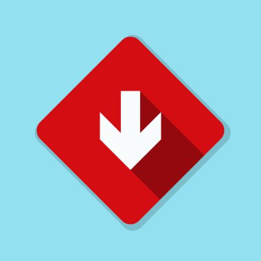 aşağı ok işareti