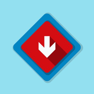 aşağı ok işareti