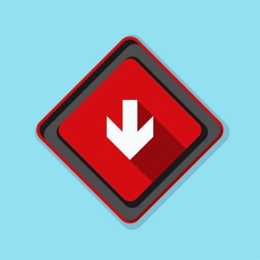 aşağı ok işareti