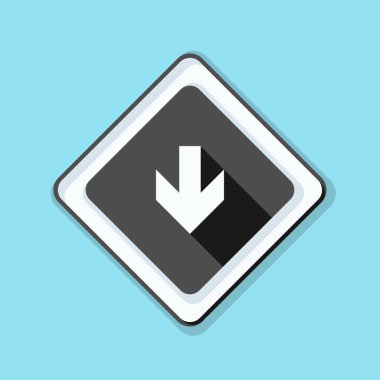 aşağı ok işareti