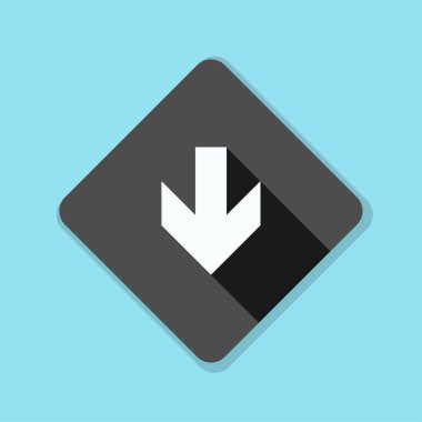 aşağı ok işareti