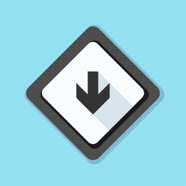 aşağı ok işareti