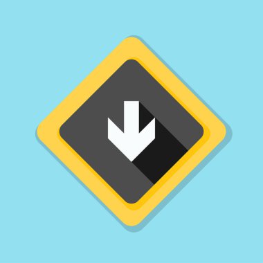 aşağı ok işareti