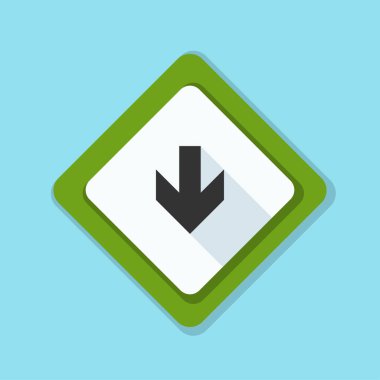 aşağı ok işareti