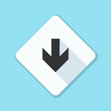 aşağı ok işareti