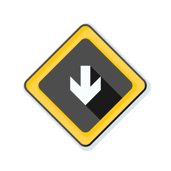 Down Arrow sign — Stock Vector