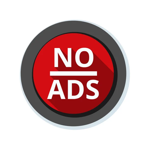 No hay ADS Adware signo — Archivo Imágenes Vectoriales