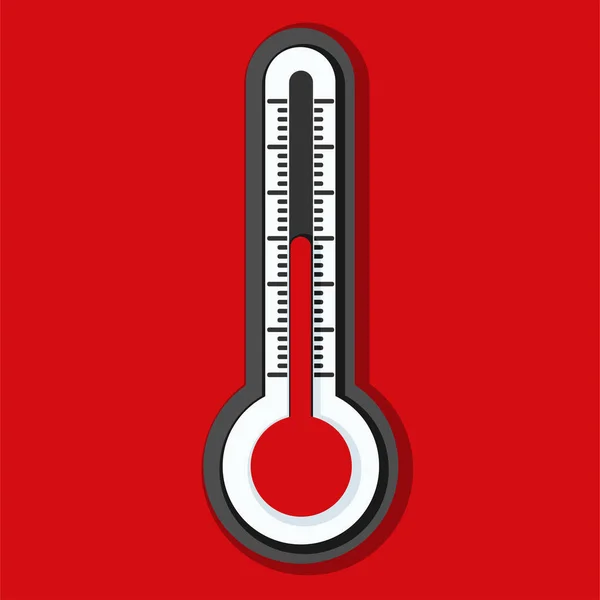 Thermometer simple icon — Stock Vector