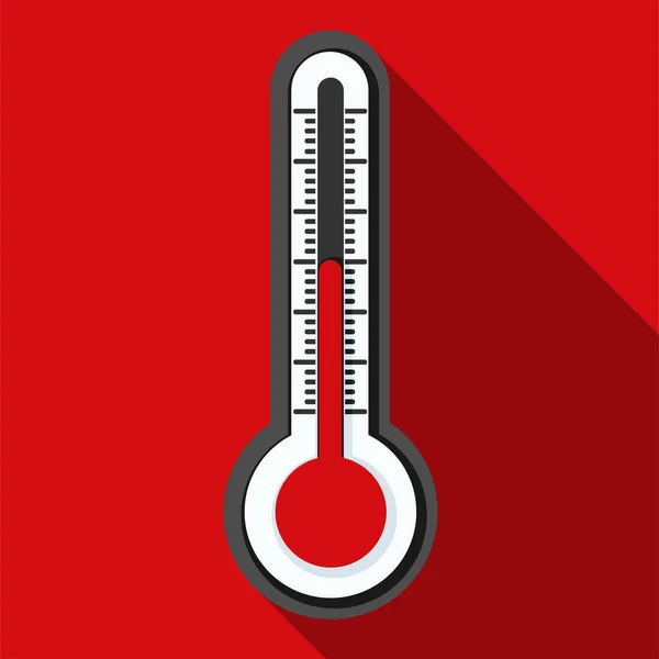 温度計のシンプルなアイコン — ストックベクタ
