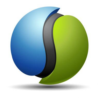 soyut küresel logosu