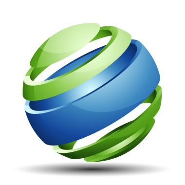 soyut küresel logosu