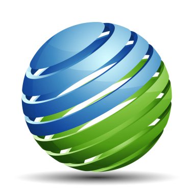 soyut küresel logosu