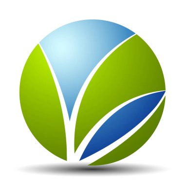 soyut küresel logosu