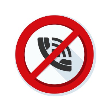 yasak telefon çağrı işareti