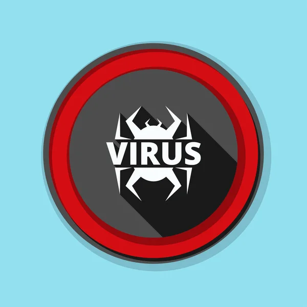 病毒危险标志 — 图库矢量图片