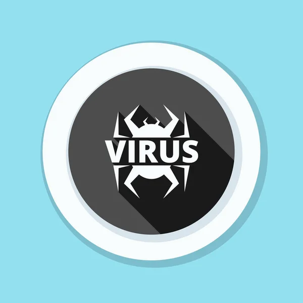 Signal de danger virus — Image vectorielle