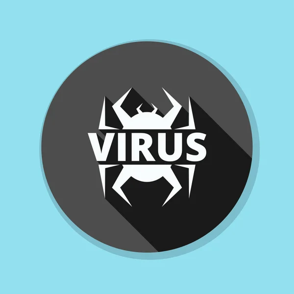 Virus hazard tecken — Stock vektor