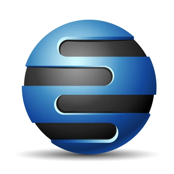 Streszczenie sferyczne logo — Wektor stockowy