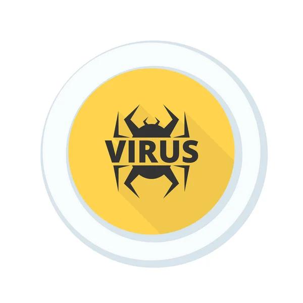 Вірус знак небезпеки — стоковий вектор