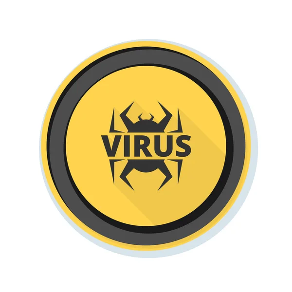 Вірус знак небезпеки — стоковий вектор