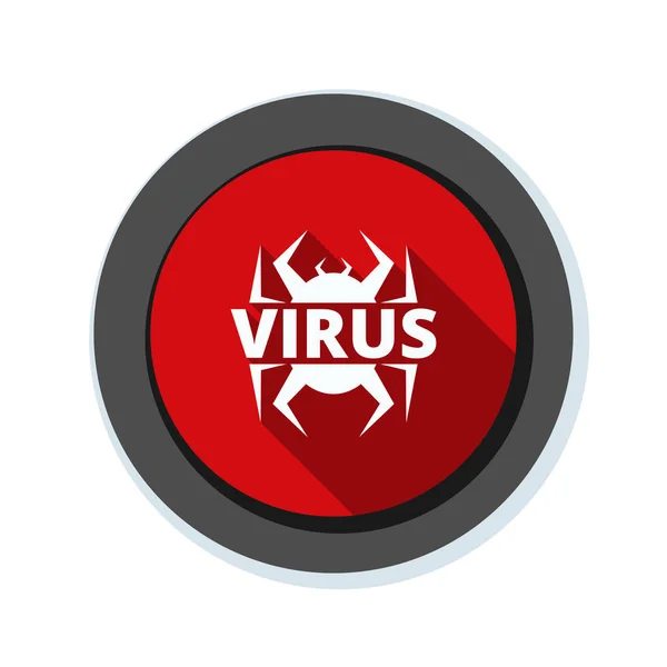 Signo de peligro del virus — Archivo Imágenes Vectoriales