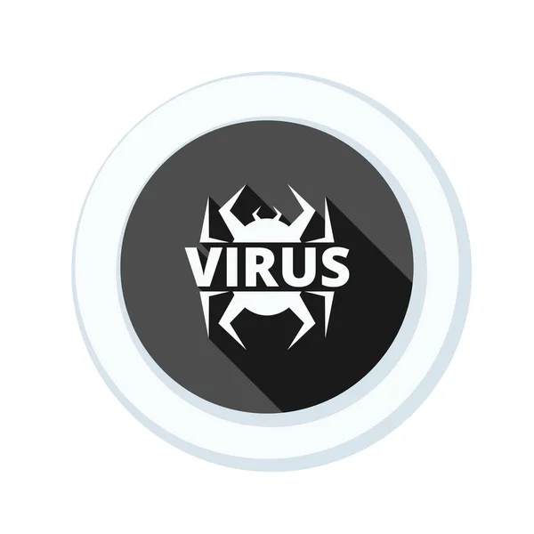Signal de danger virus — Image vectorielle