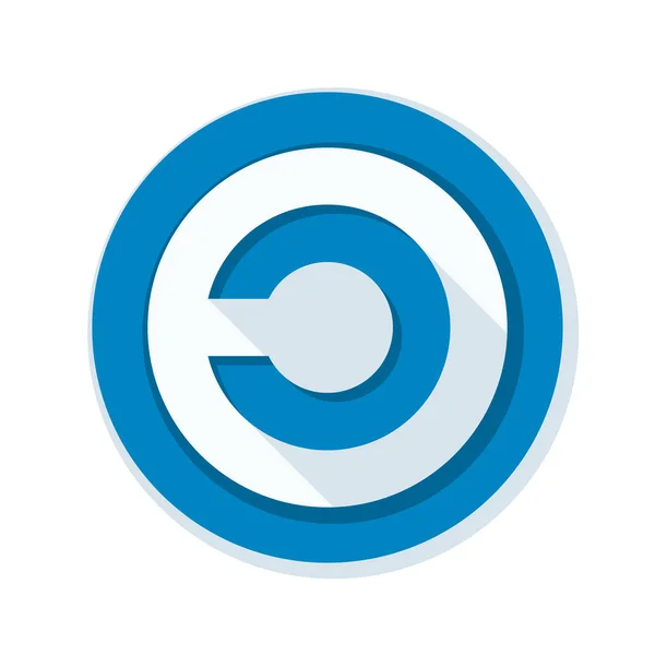 Icono de signo copyleft — Vector de stock