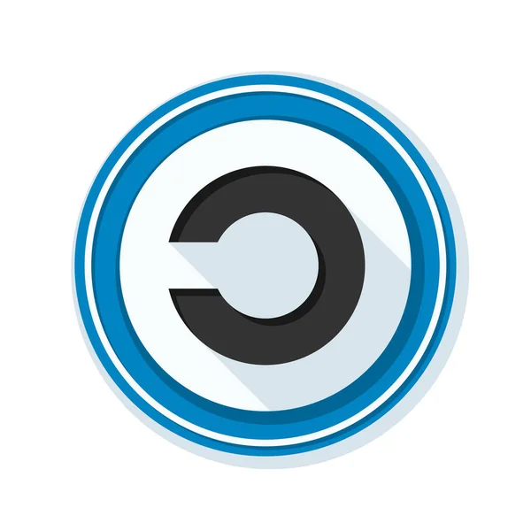 Icona del segno di copyleft — Vettoriale Stock