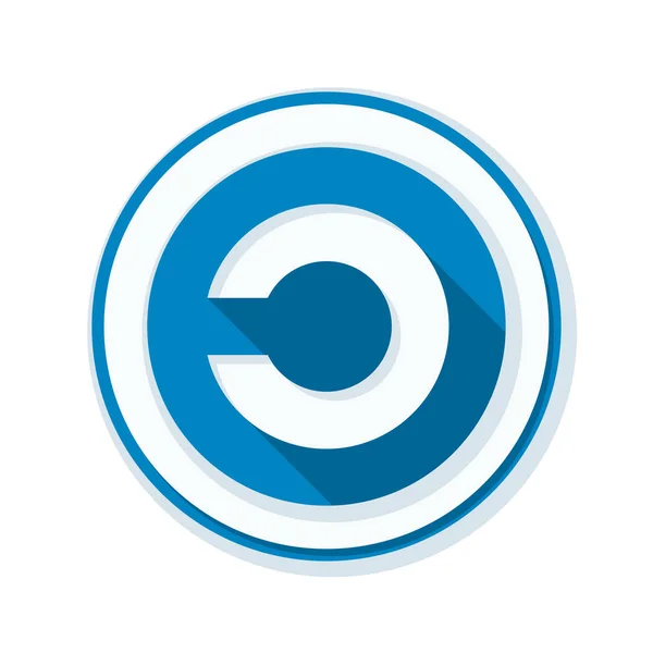 Icona del segno di copyleft — Vettoriale Stock