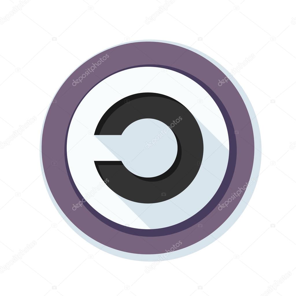copyleft sign icon
