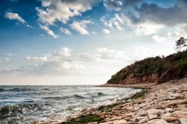 uçurumlar ile güzel deniz manzarası