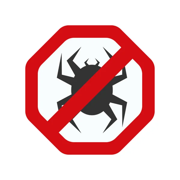 禁止病毒标志 — 图库矢量图片