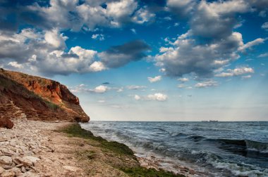 uçurumlar ile güzel deniz manzarası