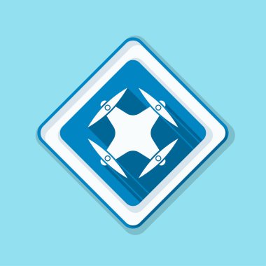 Drone bölge uyarı işareti