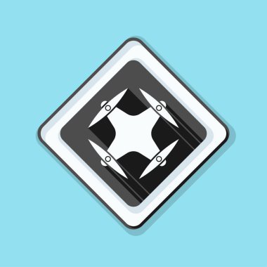 Drone bölge uyarı işareti